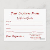 愛らしいおもしろいクリスマス猫の贈り物の証明書を ポストカード (裏面)