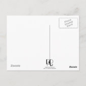 愛らしいおもしろいドイツの羊飼いポートレート ポストカード (裏面)