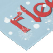 愛らしいおもしろいフリースナビダードクリスマスヒツジ テーブルクロス (アングル)