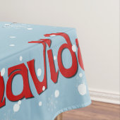 愛らしいおもしろいフリースナビダードクリスマスヒツジ テーブルクロス (インサイチュ)