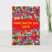 愛らしいおもしろい犬年齢固有のハッピーバースデー カード (裏面)