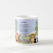 愛らしいおもちゃの教女の詩のマグ コーヒーマグカップ (中央)