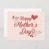 愛らしいお母さんの日 |はがき ポストカード (正面/裏面)