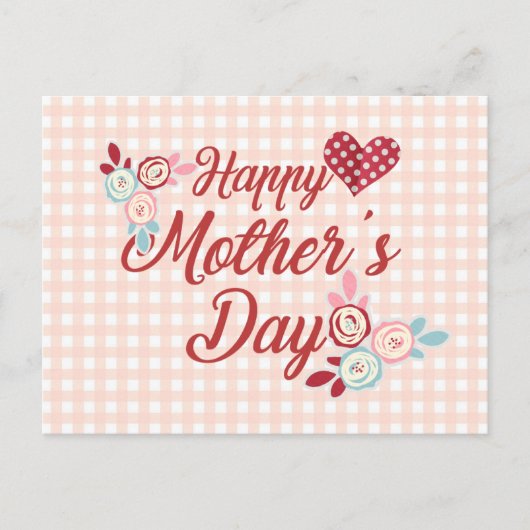 愛らしいお母さんの日 |はがき ポストカード (正面)