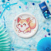 愛らしいお洒落キツネベビーシャワー ペーパープレート (パーティー)