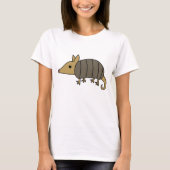 愛らしいかわいいのアルマジロのワイシャツ Tシャツ (正面)
