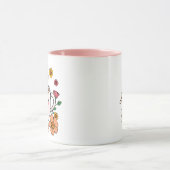 愛らしいかわいいコーヒーアニメ マグカップ (中央)