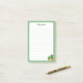 愛らしいかわいいサボテンSoft Green Post-It®ノート ポストイット (デスク上)