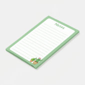 愛らしいかわいいサボテンSoft Green Post-It®ノート ポストイット (アングル)