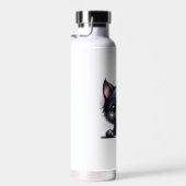 愛らしいかわいいズブラックキャット ウォーターボトル (右面)