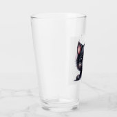 愛らしいかわいいズブラックキャット タンブラーグラス (右)