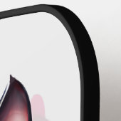 愛らしいかわいいズブラックキャット ピックルボールラケット (左詳細)