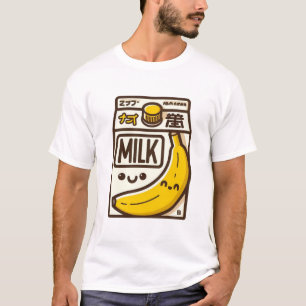 愛らしいかわいいバナナミルクカートン – Japan インスパイア- Tシャツ