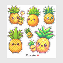 愛らしいかわいいパイナップル シール