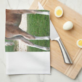 愛らしいかわいいベビーの子馬の運命のギフトの春 キッチンタオル (四つ折り)