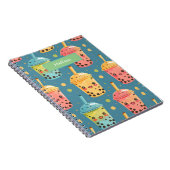 愛らしいかわいいボバドリンクデザイン ノートブック (右側)