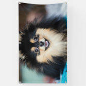 愛らしいかわいい犬の屋外クラフト用グロメット 横断幕 (縦)