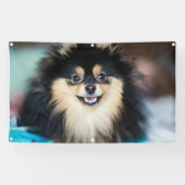 愛らしいかわいい犬の屋外クラフト用グロメット 横断幕 (横)