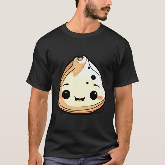 愛らしいかわいい薄暗い餃子とアニメ Tシャツ (正面)