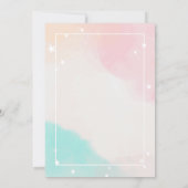 愛らしいかわいらしコアラレインボー誕生日 招待状 (裏面)