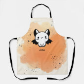 愛らしいこうもりバディ – かわいいミニマル子供部屋アート エプロン (正面)