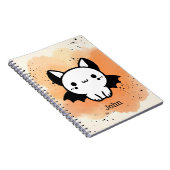 愛らしいこうもりバディ – かわいいミニマル子供部屋アート ノートブック (右側)