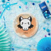 愛らしいこうもりバディ – かわいいミニマル子供部屋アート ペーパープレート (パーティー)