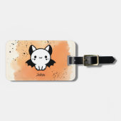 愛らしいこうもりバディ – かわいいミニマル子供部屋アート ラゲッジタグ (正面横)