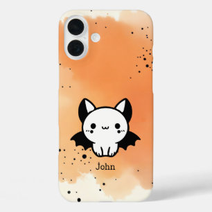 愛らしいこうもりバディ – かわいいミニマル子供部屋アート iPhone 16 PLUSケース