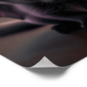 愛らしいこうもり猫のポスター ポスター (角)