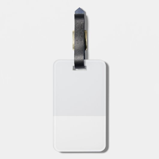 愛らしいさらさの子ネコ ラゲッジタグ (裏面縦)