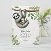 愛らしいつるスロスベビーシャワー 招待状 (スタンド正面)