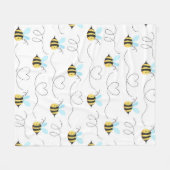 愛らしいのまわりにパターン フリースブランケット (正面(横))