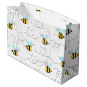 愛らしいのまわりにパターン ラージペーパーバッグ (裏面アングル)
