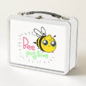 愛らしいのまわりにビ前向きやる気を起こさせるー メタルランチボックス (正面)