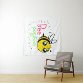 愛らしいのまわりに前向きBe タペストリー (インサイチュ(横))