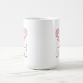 愛らしいふっくらネズミ コーヒーマグカップ (中央)