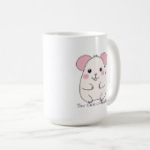 愛らしいふっくらネズミ コーヒーマグカップ (正面右)