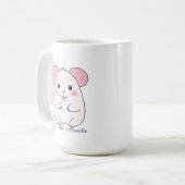 愛らしいふっくらネズミ コーヒーマグカップ (正面左)