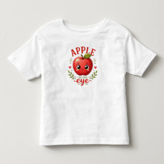 愛らしいりんごのベビーTシャツ 私たちの目のりんご トドラーTシャツ