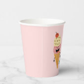 愛らしいアイスクリーム子供の誕生日パーティーカップ 紙コップ (右)