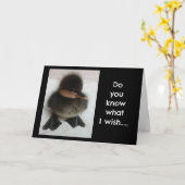 *愛らしいアクリングリング*は「ハッピーバースデー」を語る カード (黄色い花)