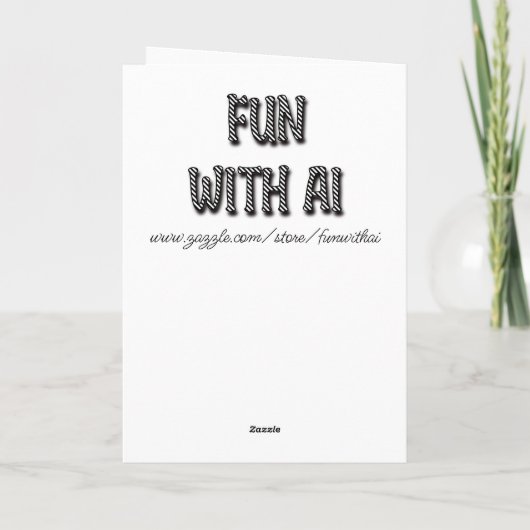 愛らしいアニメパーソナライズされたをテーマにしたバレンタインデー カード (裏面)