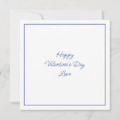 愛らしいアニメパーソナライズされたをテーマにしたバレンタインデー カード (裏面)