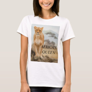 愛らしいアフリカのクイーンTシャツ Tシャツ
