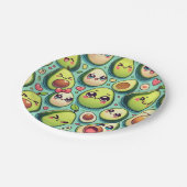 愛らしいアボカド ペーパープレート (アングル)