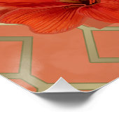 愛らしいアマリリスの花 ポスター (コーナー)