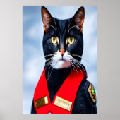 愛らしいアメリカのボブテール | AIアートポスター ポスター (正面)