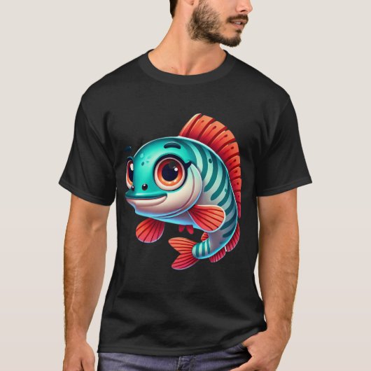 愛らしいアラパイマの魚 Tシャツ (正面)