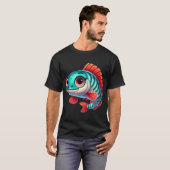 愛らしいアラパイマの魚 Tシャツ (正面フル)